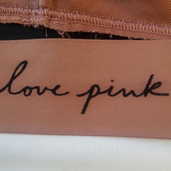 Victoria Secret PINK Women Bra Small Lepoard Bralette Strappy Lace Lightly Lined - Picture 3 of 6